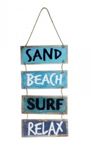 SIGN SAND BEACH SURF RELAX