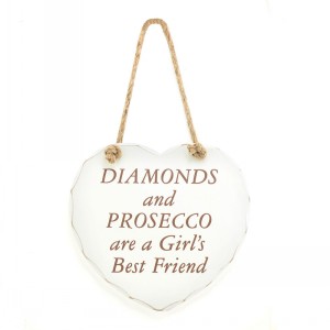 HEART PLAQUE DIAMONDS AND PROSECCO