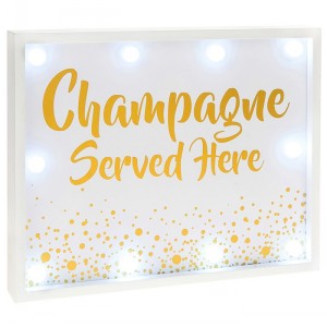 LIGHT UP SIGN CHAMPAGNE SERVED HERE