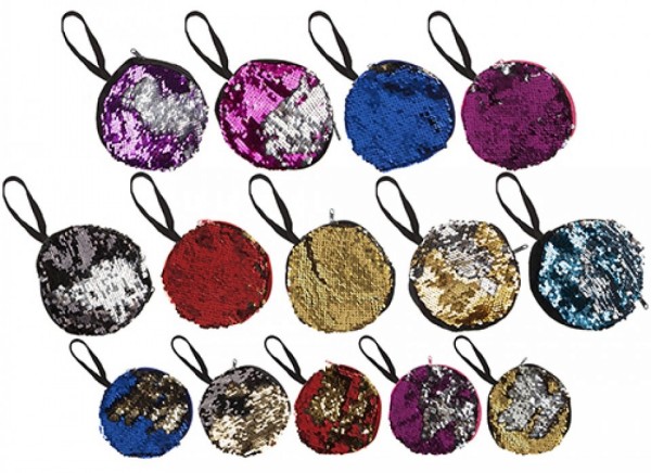 Simple Elegance Jewelry - Sequin Snap Change Purse (Assorted Colors)