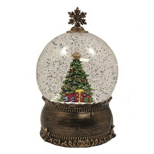 SNOW GLOBE SPINNER TREE 2024